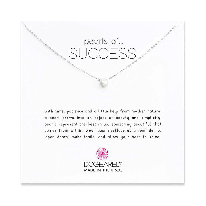 Dogeared Freshwater Pearls of Success Sterling Silver Necklace