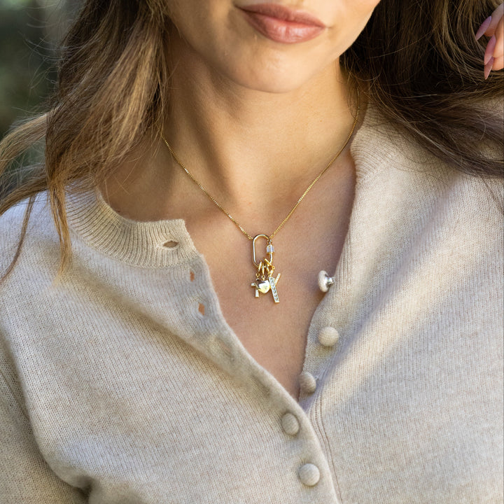 Build Your Own Vertical Carabiner Charm Necklace