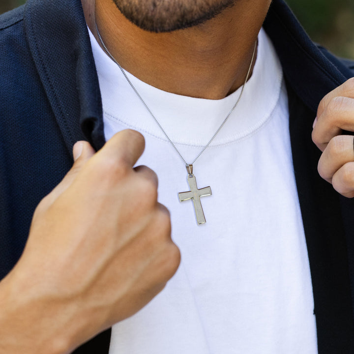 Lords Prayer Cross Pendant