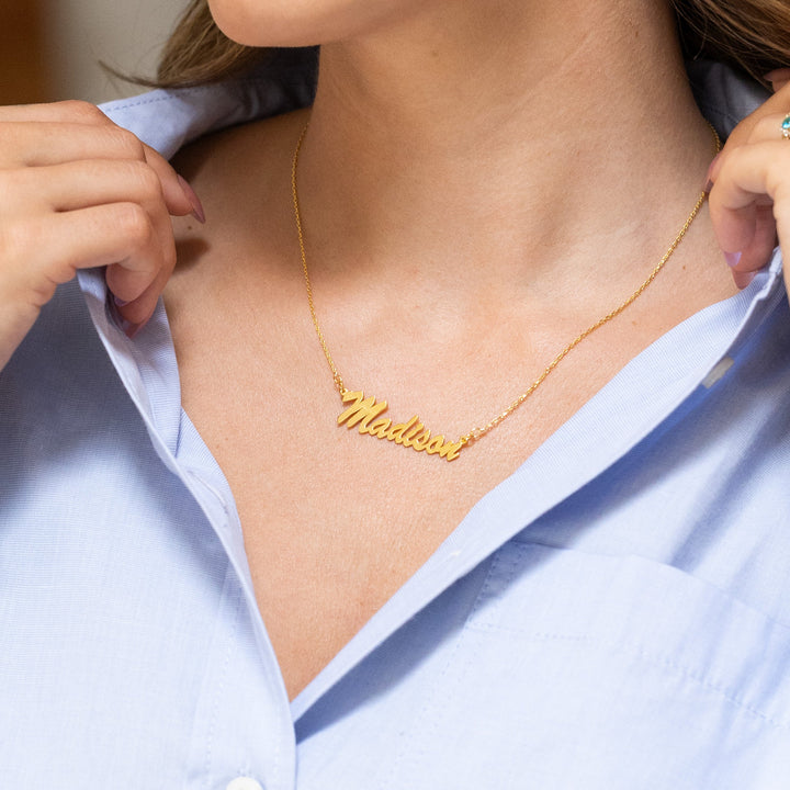 Gold Personalized Name Necklace