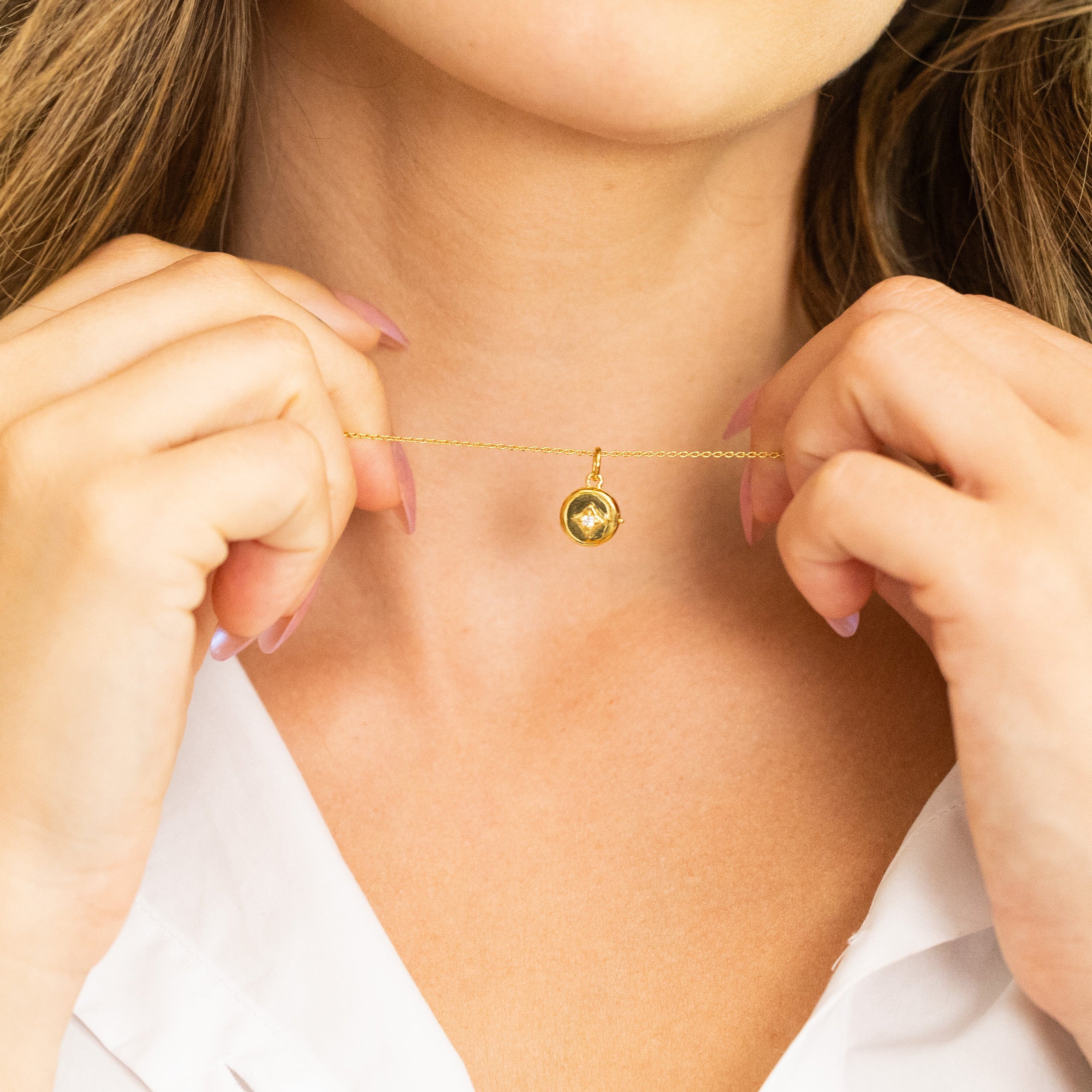Mini Locket Gold Custom Initial Mini Locket – Mill Rock East