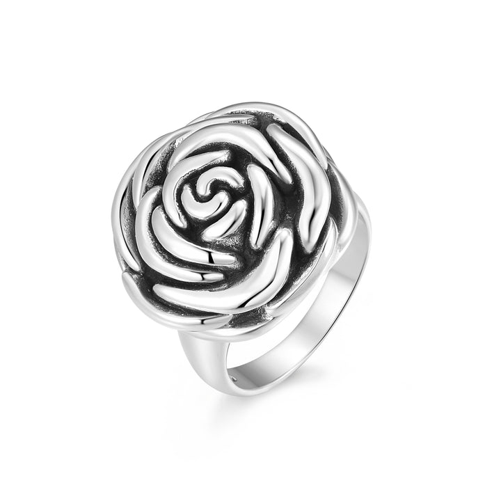 Sterling Silver Rose Ring