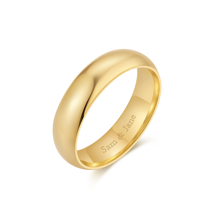 14K Gold 5mm Classic Wedding Band