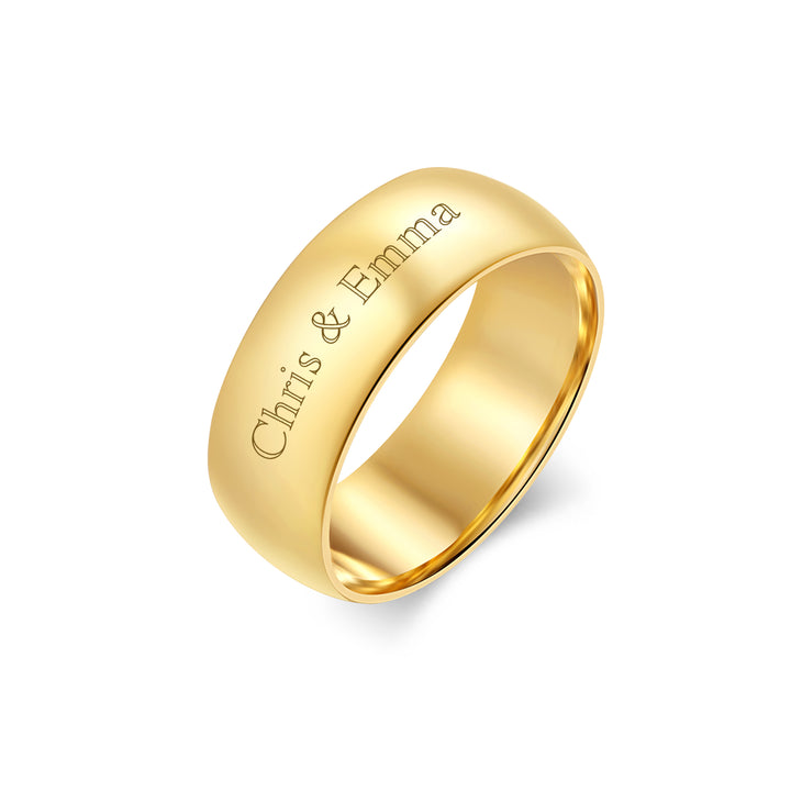 Engraved Couples Message Ring
