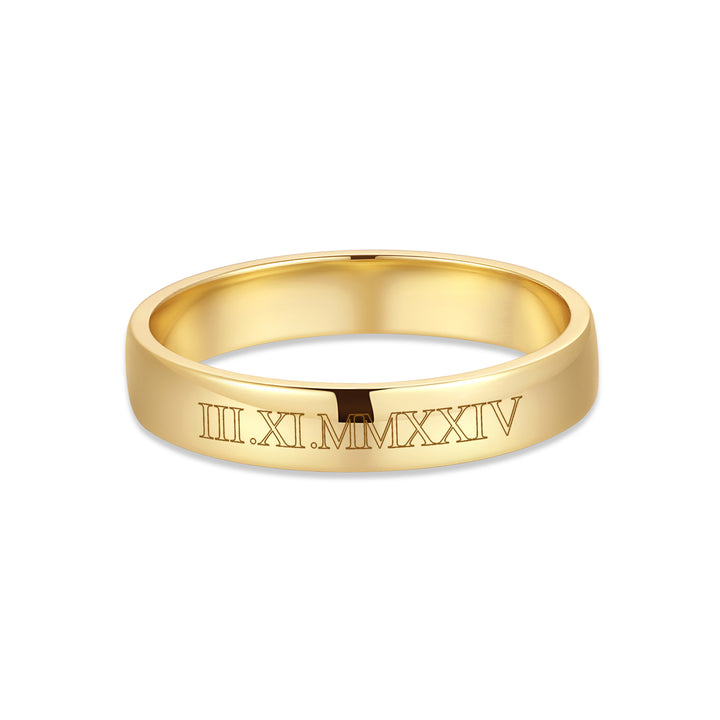 Custom Roman Numeral Ring