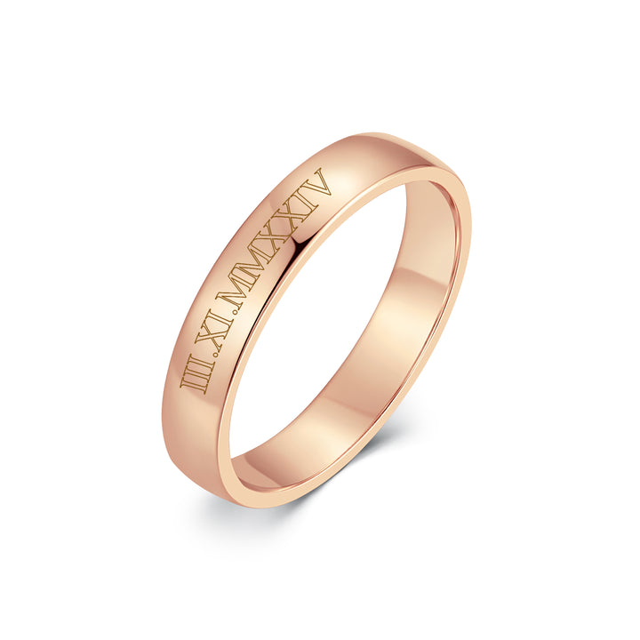Custom Roman Numeral Ring