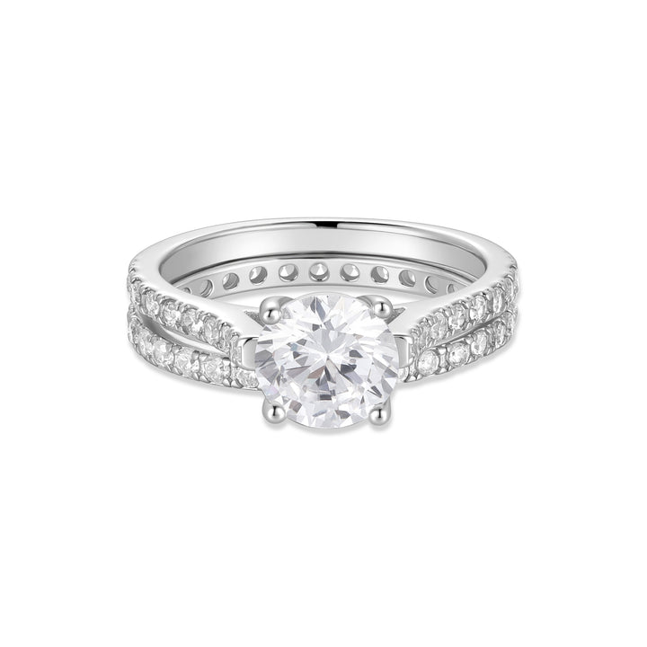 Extra Thin Sterling Silver Wedding Ring Set