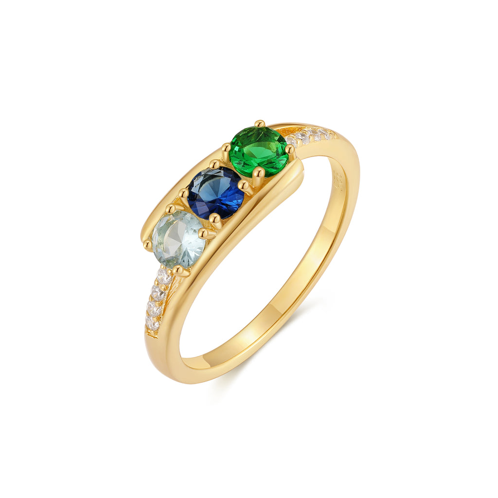 14k or 10k Yellow Gold Oval Petite Birthstone Ring 14k or 10k Yellow Gold Oval Petite Birthstone Ring