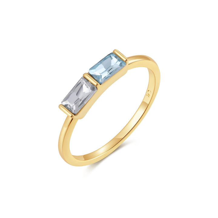Custom Baguette Birthstone Ring