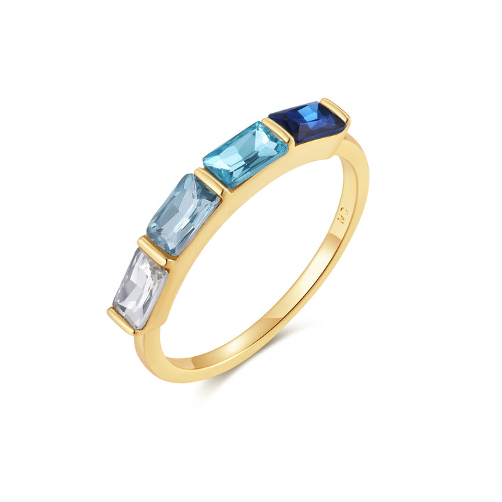 Custom Baguette Birthstone Ring