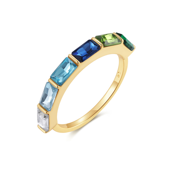 Custom Baguette Birthstone Ring