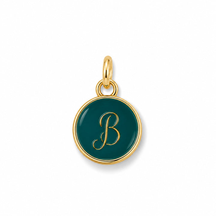 Teal Initial Disc