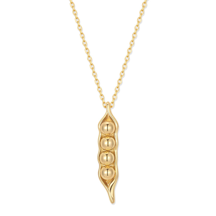 Four Peas in a Pod Gold Necklace