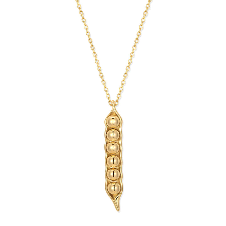 Six Peas in a Pod Gold Necklace