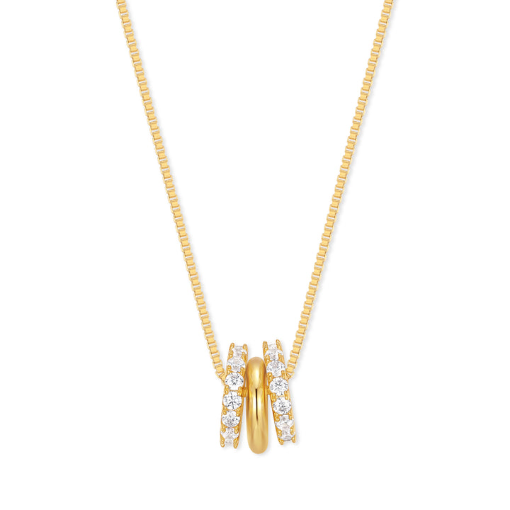 Stackable Engravable Ring Charm Necklace