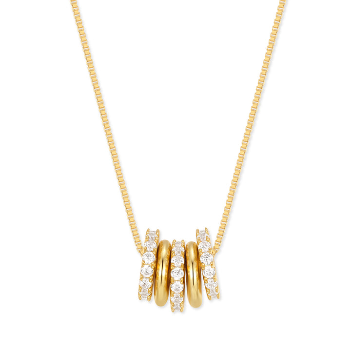 Stackable Engravable Ring Charm Necklace