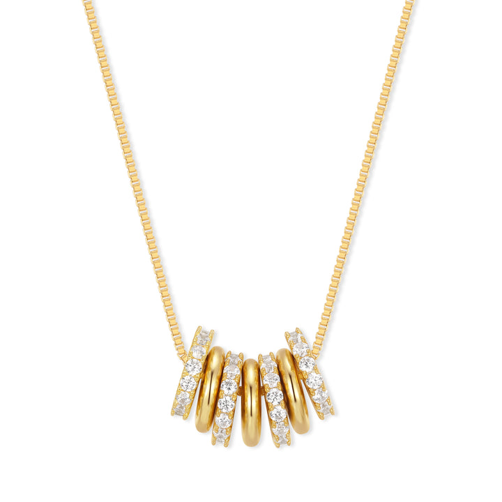 Stackable Engravable Ring Charm Necklace
