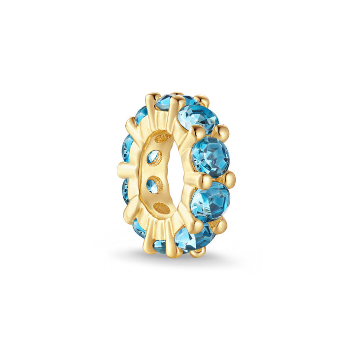 Birthstone Rondelle Charm