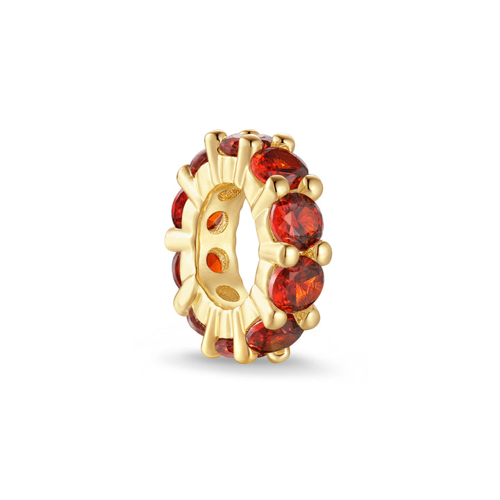 Birthstone Rondelle Charm