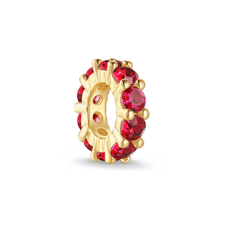 Birthstone Rondelle Charm