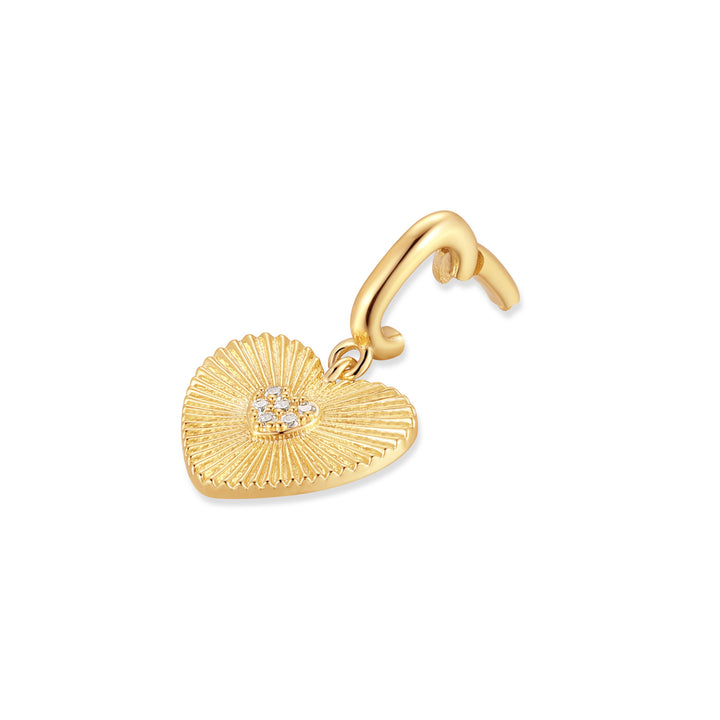 Texture Heart Charm
