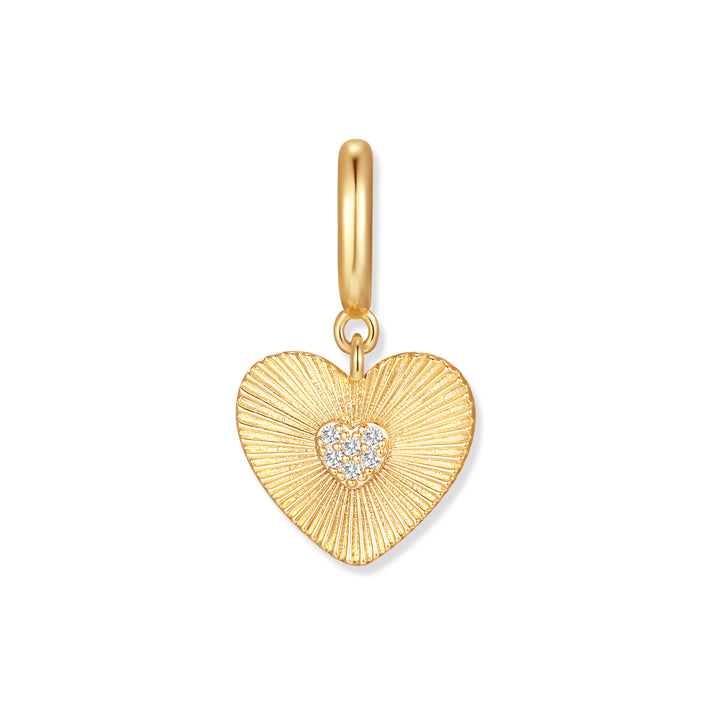 Texture Heart Charm