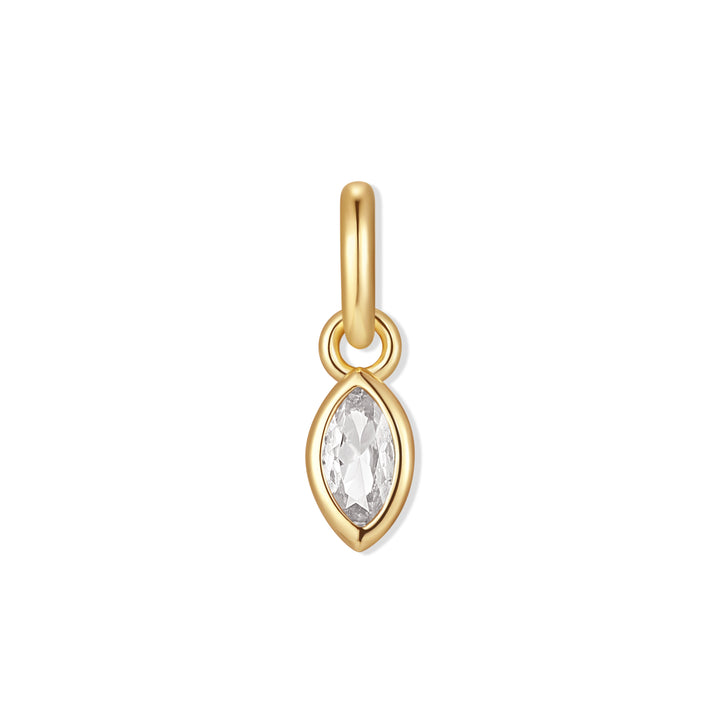 Marquise Bezel Birthstone Charm