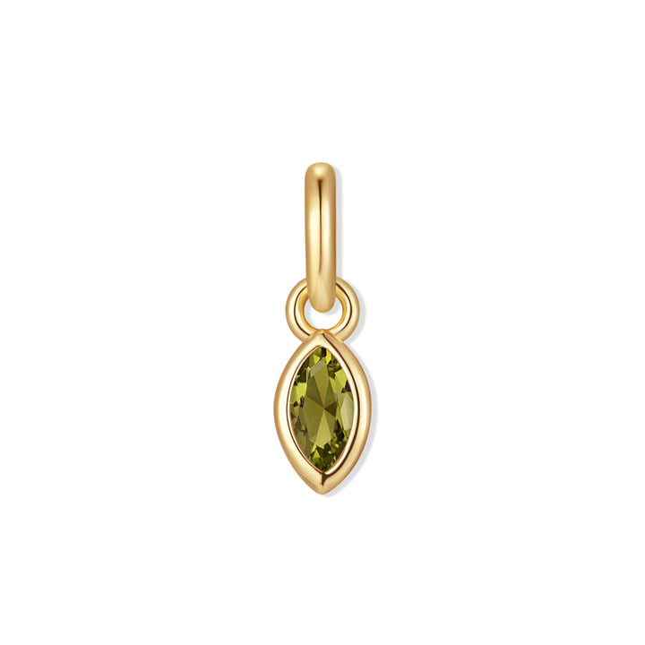 Marquise Bezel Birthstone Charm