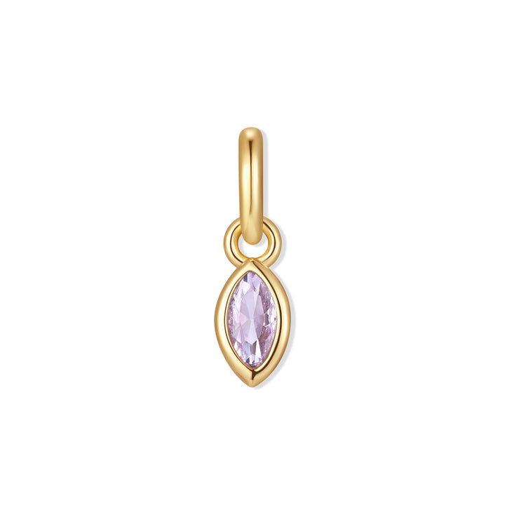 Marquise Bezel Birthstone Charm