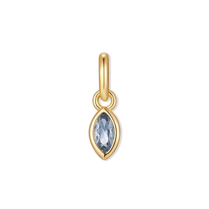 Marquise Bezel Birthstone Charm