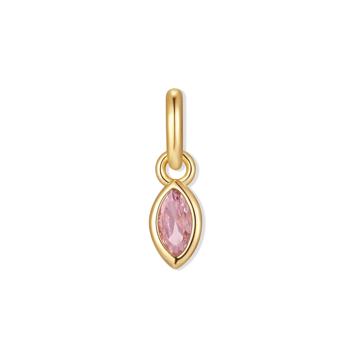 Marquise Bezel Birthstone Charm