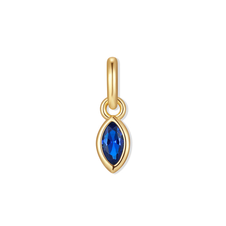 Marquise Bezel Birthstone Charm