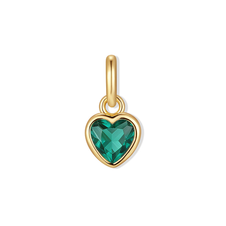 Heart Bezel Birthstone Charm