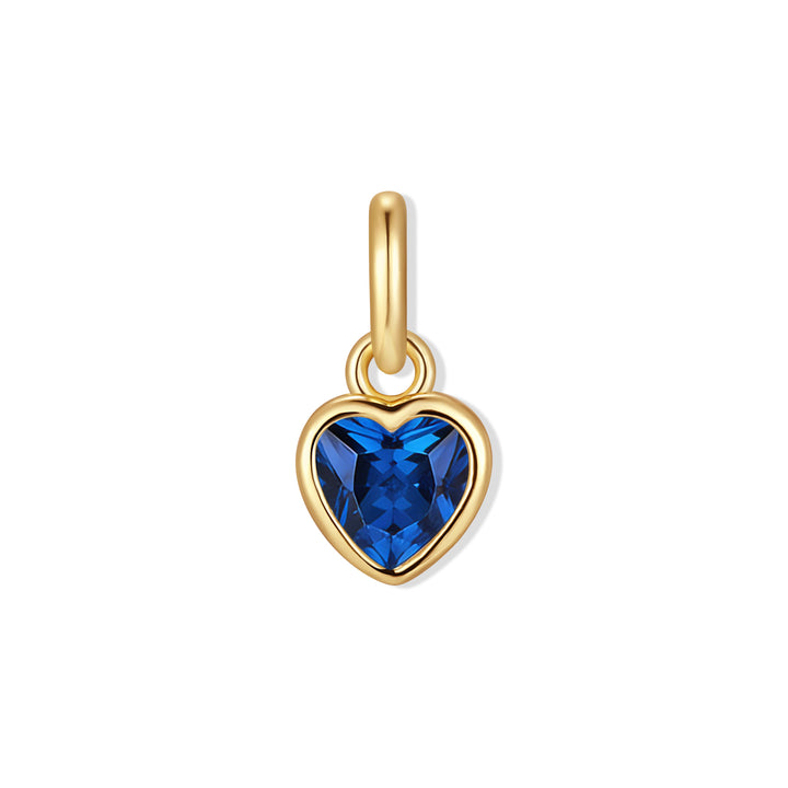 Heart Bezel Birthstone Charm