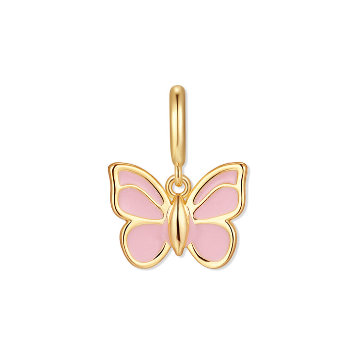 Waterproof Blush Butterfly Charm