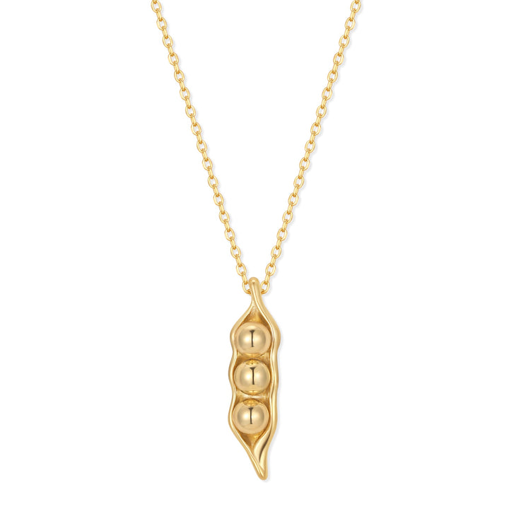 Three Peas in a Pod Gold Necklace