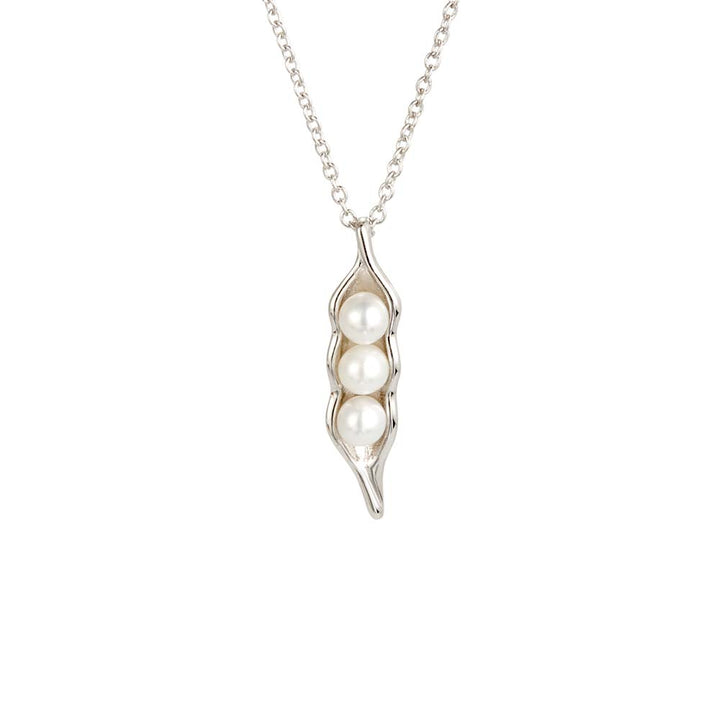 Three Peas in a Pod Sterling Silver Pearl Necklace