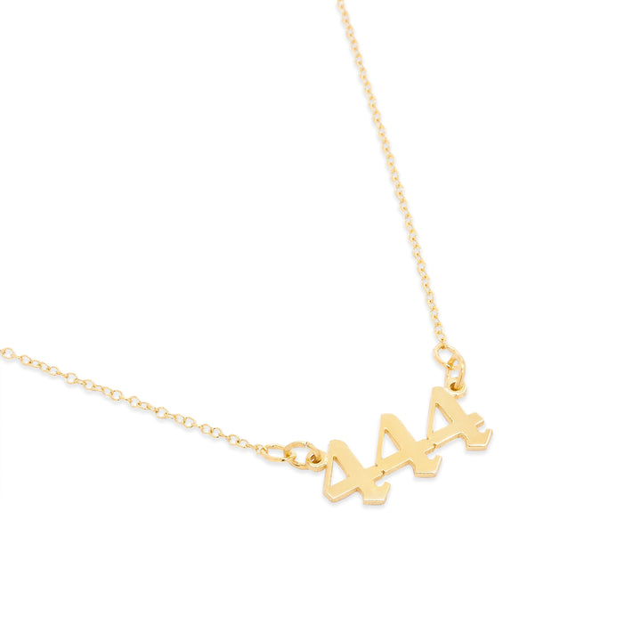 Gold Angel Number Necklace