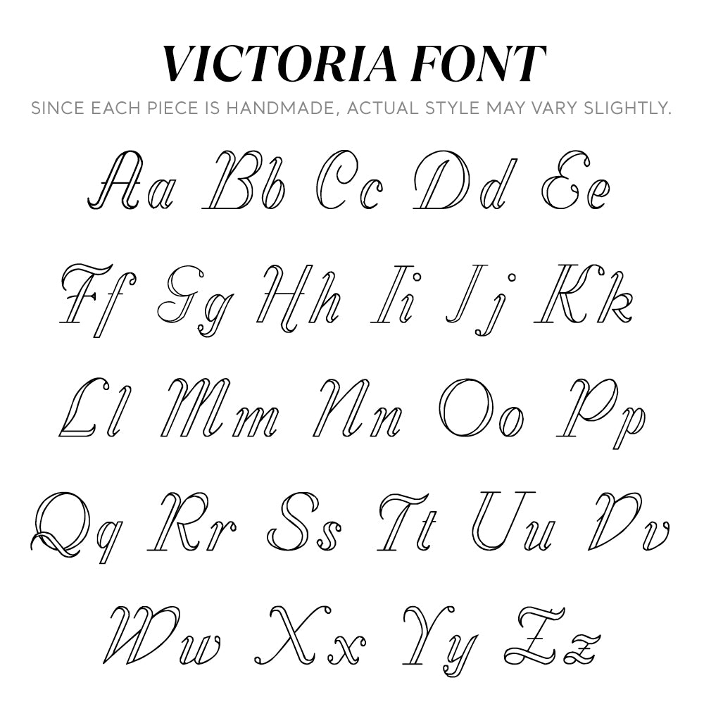 Victoria Font Character List