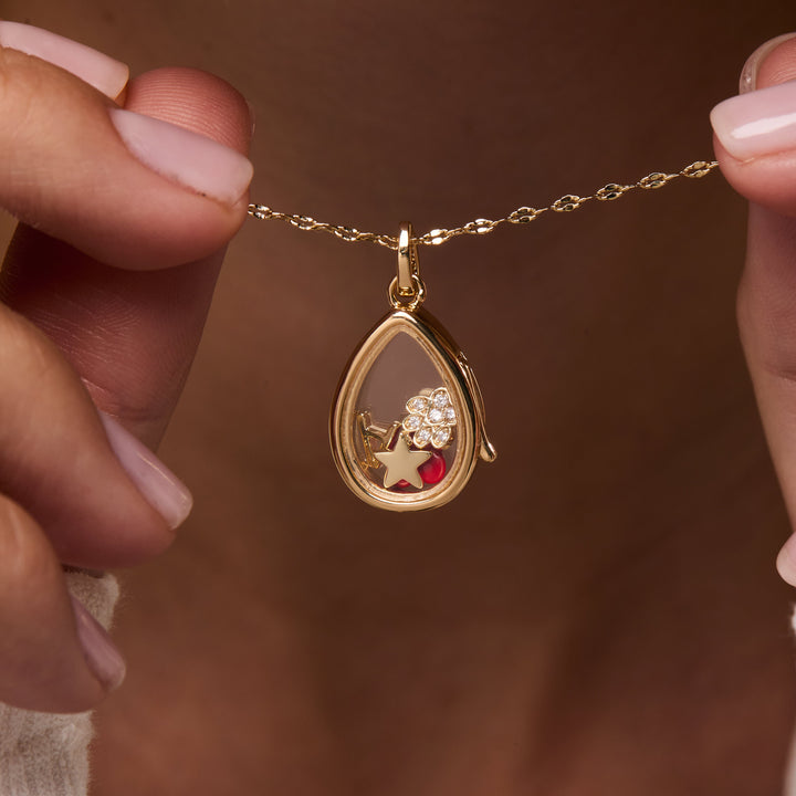 Cherry Floating Locket Charm
