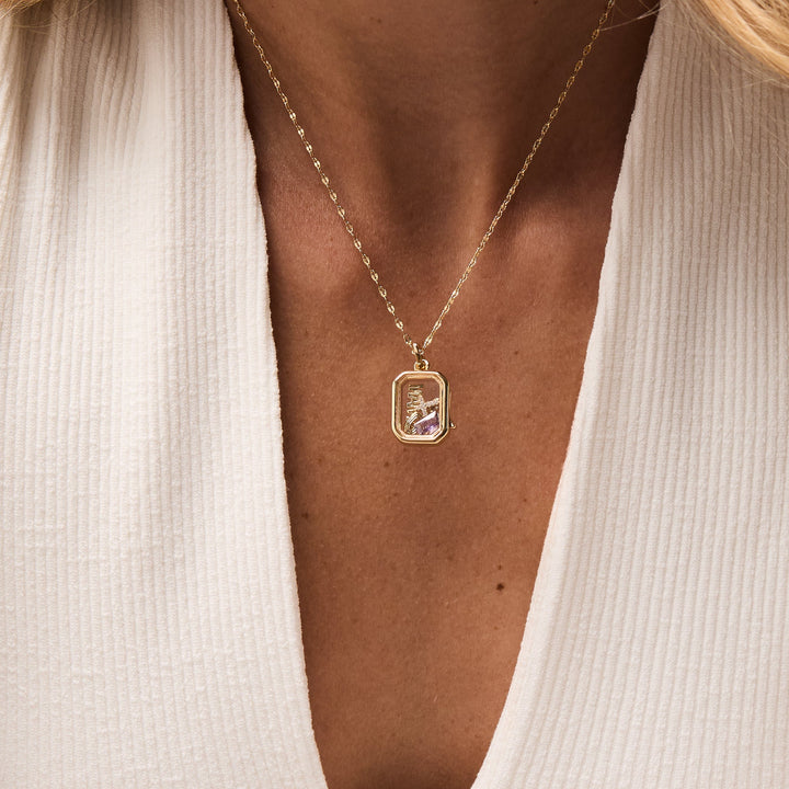 Clover Floating Locket Charm