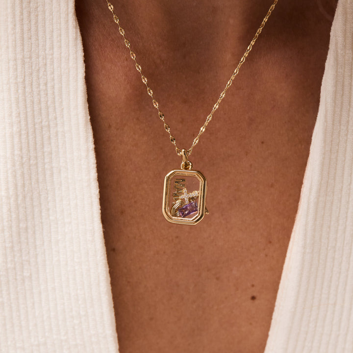 Clover Floating Locket Charm