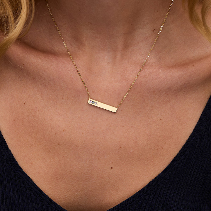 Birthstone Bar Necklace