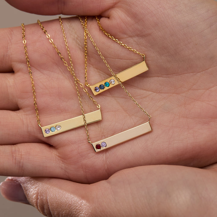 Birthstone Bar Necklace
