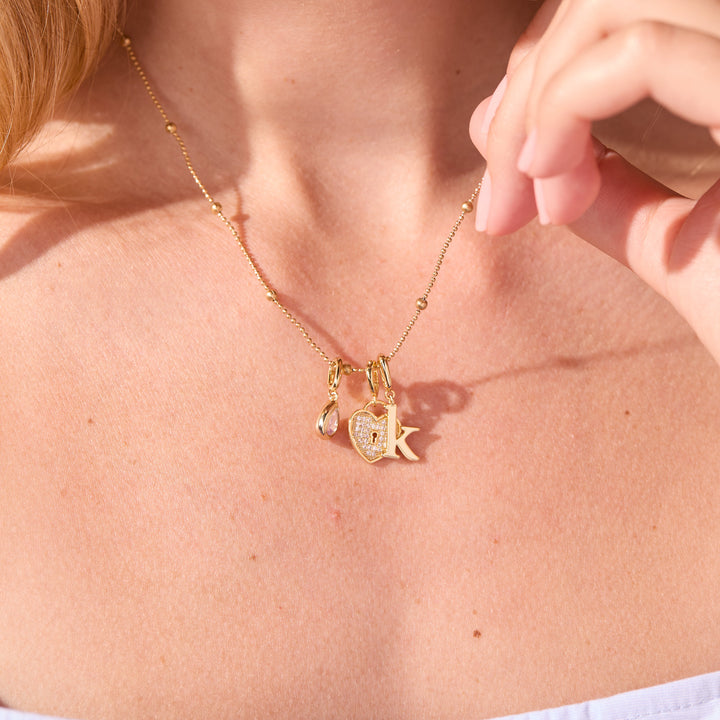 Waterproof Initial Charm
