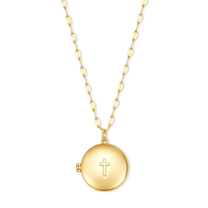Engravable Cross Locket