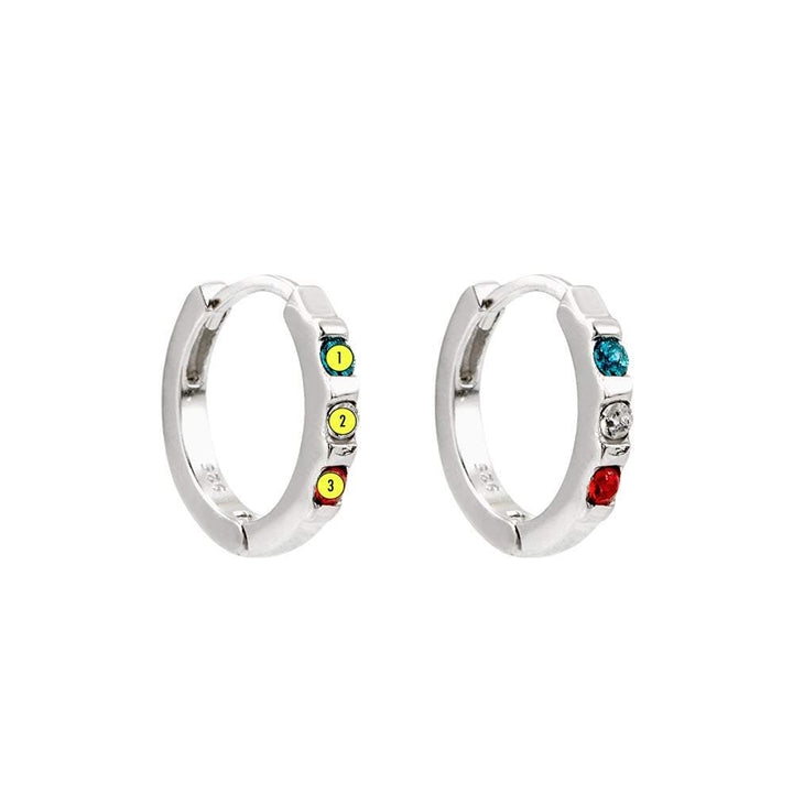 Personalized Birthstone Huggie Earrings