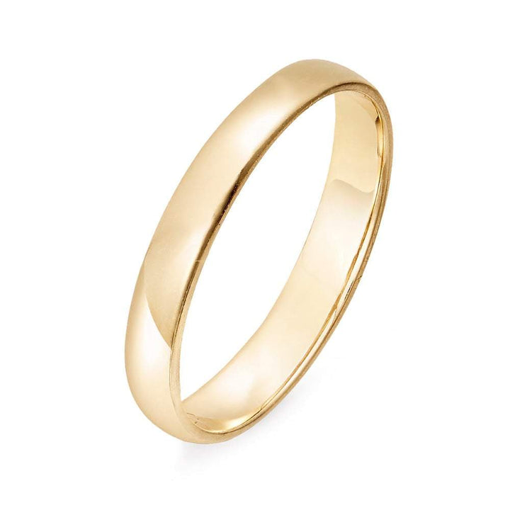 14K Gold 3mm Classic Wedding Band