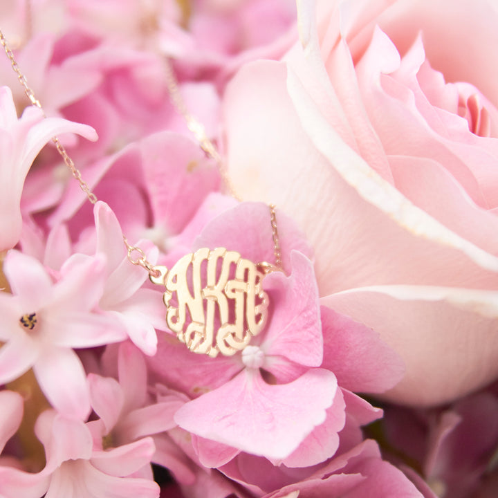 Gold Monogram Necklace