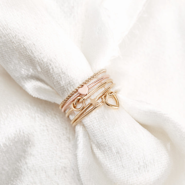 Gold Filled Twist Stackable Ring